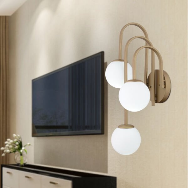 Joren 3'lü Yatak Odası-Yatak Başı, Cafe,Restoran için Duvar Lambası Tasarım Modern Aplik