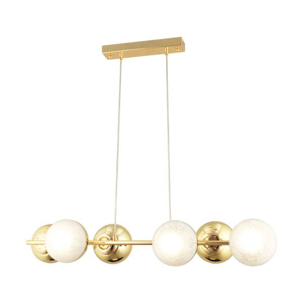 BERCA 6LI GOLD AVİZE Modern Mutfak Yemek Masası Üstü Yatak odası Salon Avize