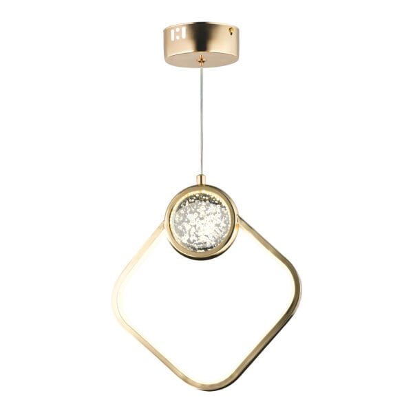 Frieda Tekli 3 Renkli 17 Watt Gold  Ledli Modern Oturma Odası Salon Sarkıt Avize