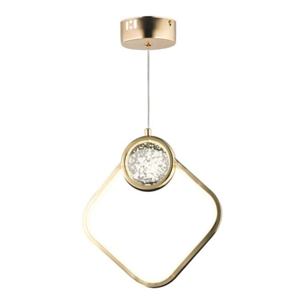 Frieda Tekli 3 Renkli 17 Watt Gold  Ledli Modern Oturma Odası Salon Sarkıt Avize