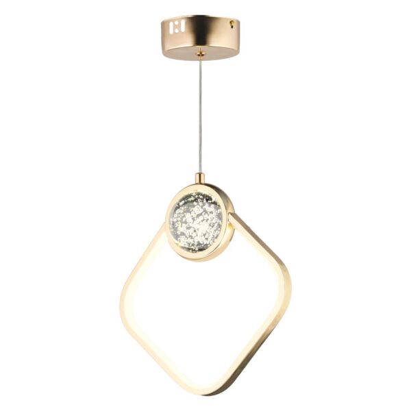 Frieda Tekli 3 Renkli 17 Watt Gold  Ledli Modern Oturma Odası Salon Sarkıt Avize