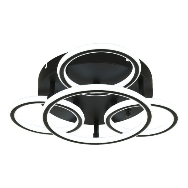 Dalia Siyah 114 Watt Ledli Modern Mutfak Banyo Led Salon Plafonyer  Avize