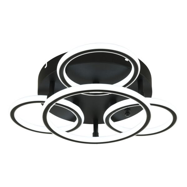 Dalia Siyah 114 Watt Ledli Modern Mutfak Banyo Led Salon Plafonyer  Avize