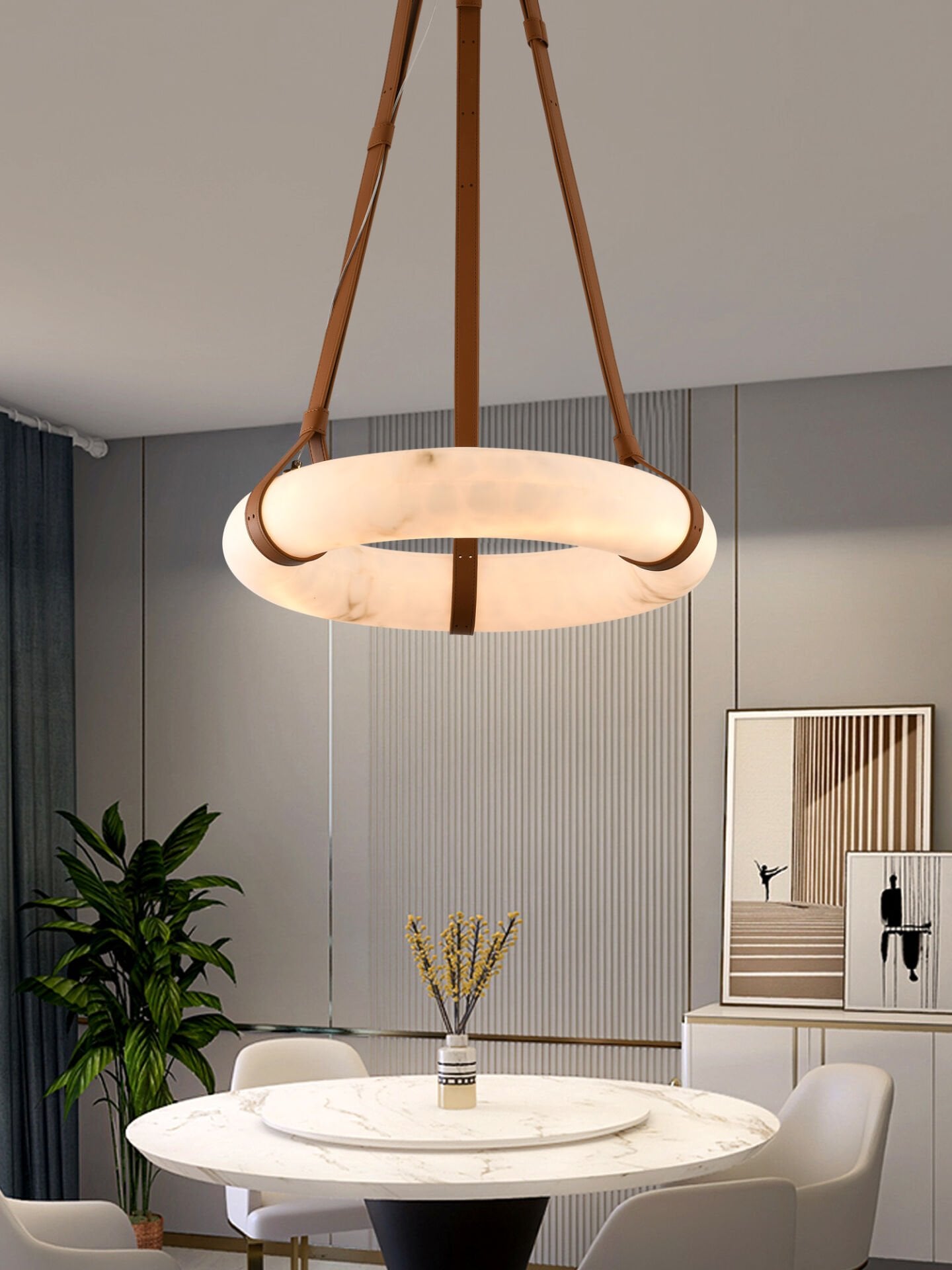 Haylen 60lık Yuvrlak 30 Watt 3 Renkli Led Avize