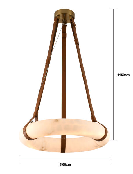 Haylen 60lık Yuvrlak 30 Watt 3 Renkli Led Avize
