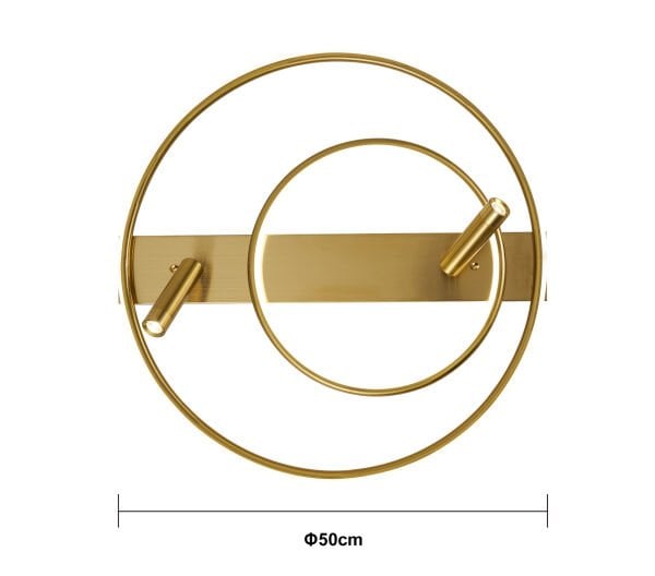 Damon Yuvarlak Eskitme 60 Watt Spotlu 3 Renkli Led Plafonyer Avize