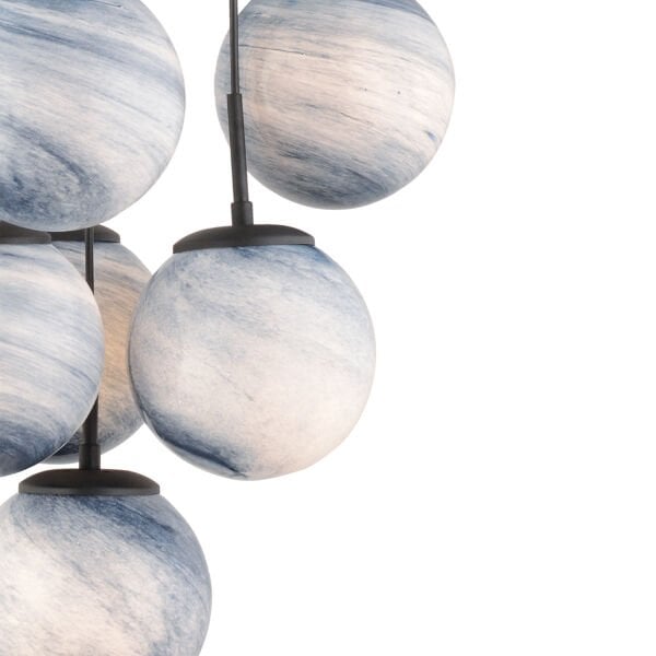 EFSER 10LU YUVARLAK AVİZE Modern Oturma Odası Salon Sarkıt Avize