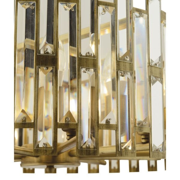 Gallıano Eskitme  Kristalli, Taşlı Modern Tasarım Kristal Salon Avize