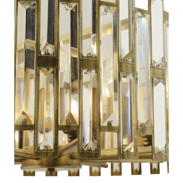 Gallıano Eskitme  Kristalli, Taşlı Modern Tasarım Kristal Salon Avize