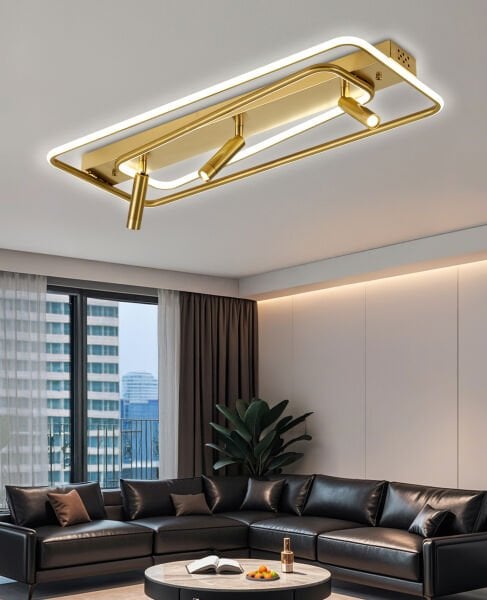 Damon Sıralı Eskitme 80 Watt Spotlu 3 Renkli Led Plafonyer Avize