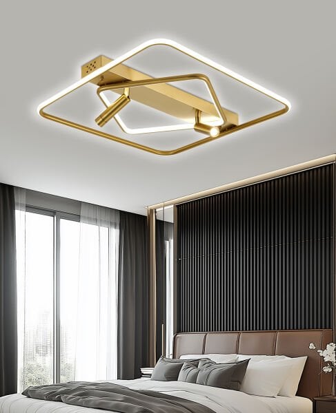 Damon Kare Eskitme 80 Watt Spotlu 3 Renkli Led Plafonyer Avize