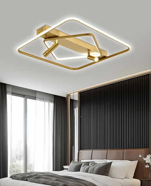 Damon Kare Eskitme 80 Watt Spotlu 3 Renkli Led Plafonyer Avize