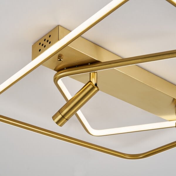 Damon Kare Eskitme 80 Watt Spotlu 3 Renkli Led Plafonyer Avize