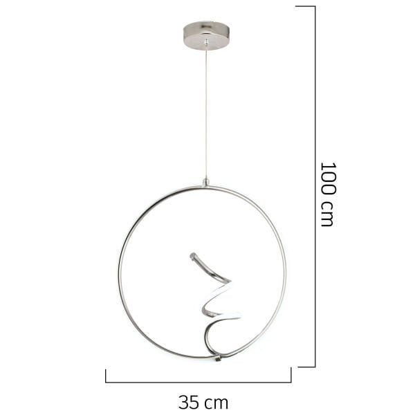 Framo Beyaz Sarkıt 56 Watt Sarkıt 3 Renkli Ledli Modern Mutfak Banyo Led Salon Sarkıt Avize