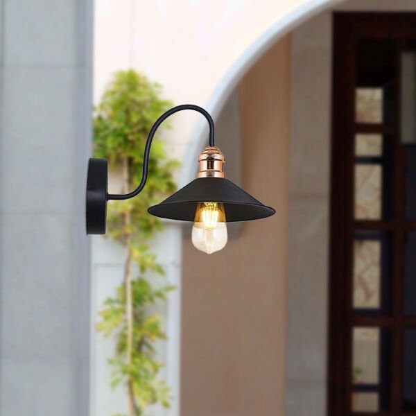 Pelit Siyah Yatak Odası-Yatak başı,Cafe,Restoran için Duvar Lambası Modern Retro Aplik