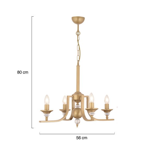 Erza 4Lü Eskitme Modern Sarkıt Yatak odası Salon Avize