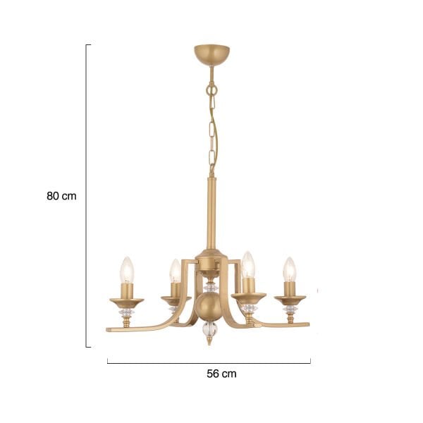 Erza 4Lü Eskitme Modern Sarkıt Yatak odası Salon Avize