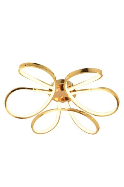 Chalda Gold Plafonyer Modern Salon Led Avize