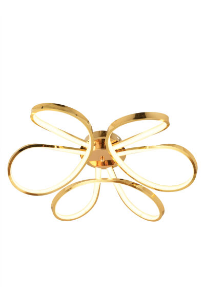 Chalda Gold Plafonyer Modern Salon Led Avize