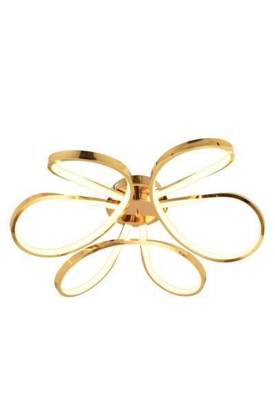 Chalda Gold Plafonyer Modern Salon Led Avize