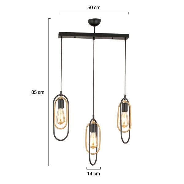 Lotus 3Lü Sıralı Eskitme Modern Sarkıt Mutfak Yatak odası Salon Sarkıt Avize