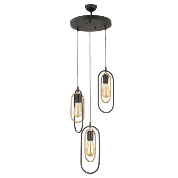 Lotus 3Lü Yuvarlak Eskitme Modern Sarkıt Mutfak Yatak odası Salon Sarkıt Avize