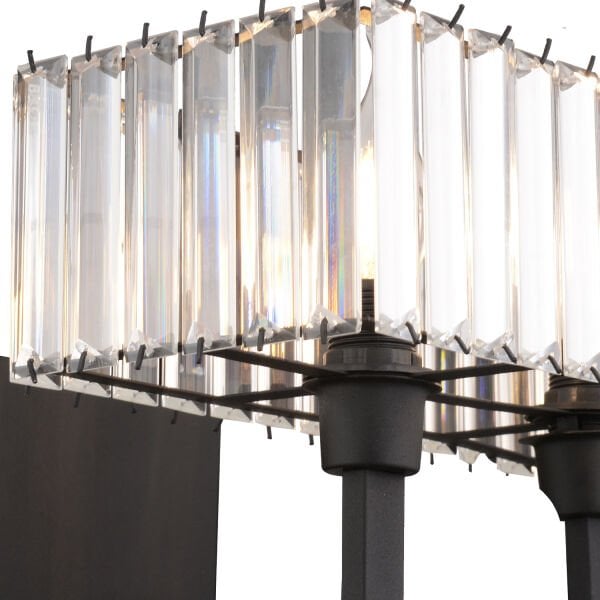 Brambles Siyah Kristal Taşlı Duvar Lambası Yatak Odası-Yatak Başı-Salon için Aplik