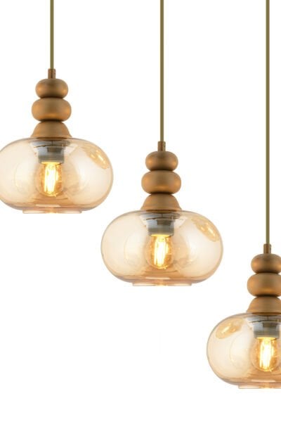 Elodie 5'li Sıralı Bohem Modern Sarkıt Salon Avize