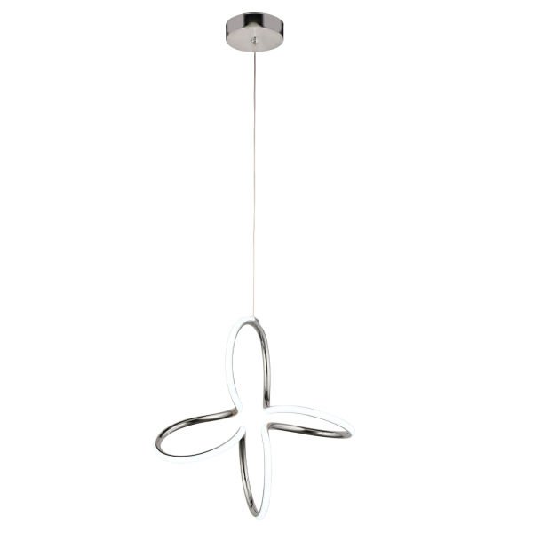 Lucetta Krom Sarkıt 48 Watt Sarkıt 3 Renkli Ledli Modern Mutfak Banyo Led Salon Sarkıt Avize