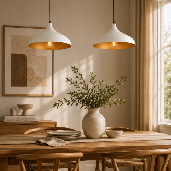 Pera Beyaz 2Li Modern Retro Sarkıt Mutfak Salon Avize-Sarkıt Seti