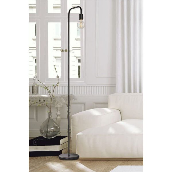 Klara Siyah Modern Tasarım Retro Dekoratif Metal Lambader