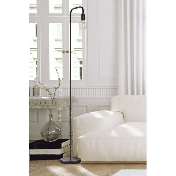 Klara Siyah Modern Tasarım Retro Dekoratif Metal Lambader