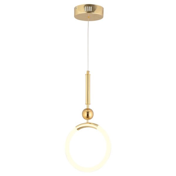 Struer Tekli Gold Ledli 20 Watt Modern Koridor, Yatak Odası Salon Sarkıt Led Avize