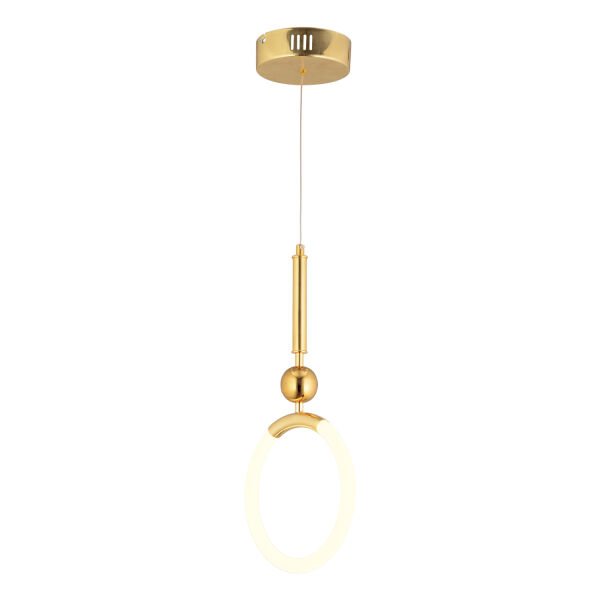 Struer Tekli Gold Ledli 20 Watt Modern Koridor, Yatak Odası Salon Sarkıt Led Avize