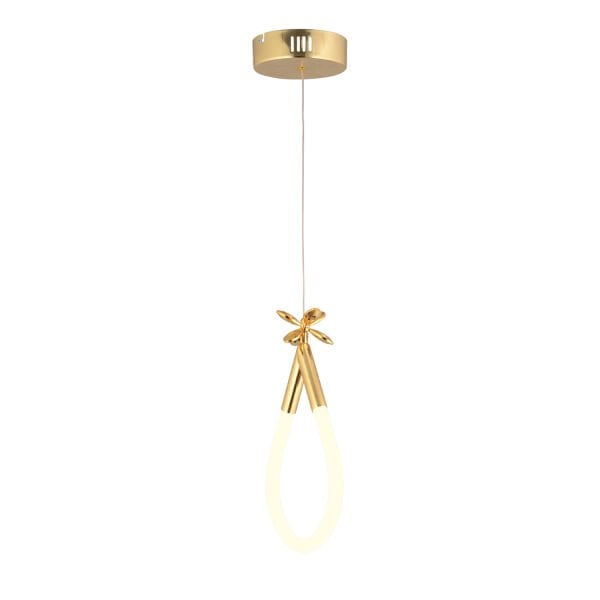 Vojens Tekli Gold Ledli 11 Watt Kelebek Detaylı Modern Koridor, Yatak Odası Salon Sarkıt Led Avize