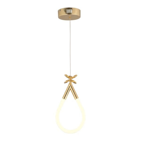 Vojens Tekli Gold Ledli 11 Watt Kelebek Detaylı Modern Koridor, Yatak Odası Salon Sarkıt Led Avize