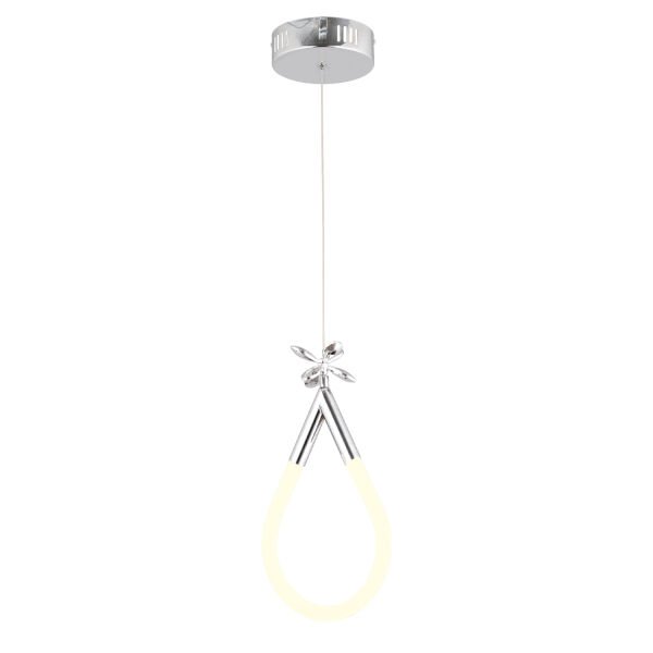 Vojens Tekli Krom Ledli 11 Watt Kelebek Detaylı Modern Koridor, Yatak Odası Salon Sarkıt Led Avize