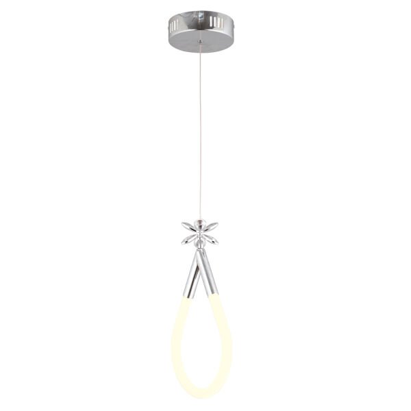 Vojens Tekli Krom Ledli 11 Watt Kelebek Detaylı Modern Koridor, Yatak Odası Salon Sarkıt Led Avize