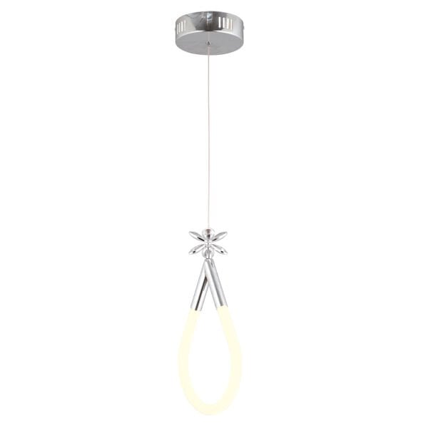 Vojens Tekli Krom Ledli 11 Watt Kelebek Detaylı Modern Koridor, Yatak Odası Salon Sarkıt Led Avize