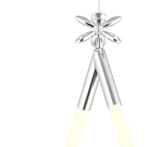 Vojens Tekli Krom Ledli 11 Watt Kelebek Detaylı Modern Koridor, Yatak Odası Salon Sarkıt Led Avize