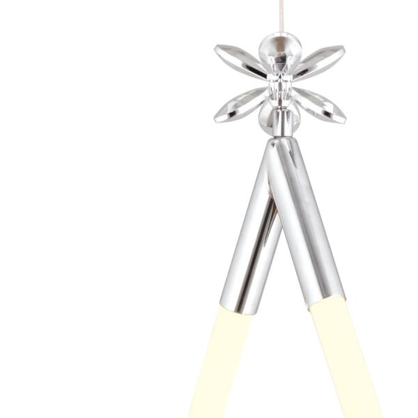 Vojens Tekli Krom Ledli 11 Watt Kelebek Detaylı Modern Koridor, Yatak Odası Salon Sarkıt Led Avize