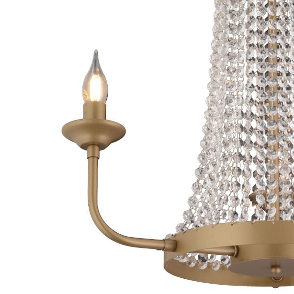 Carnation 3'lü Eskitme Kristalli Taşlı Modern Tasarım Kristal Salon Avize