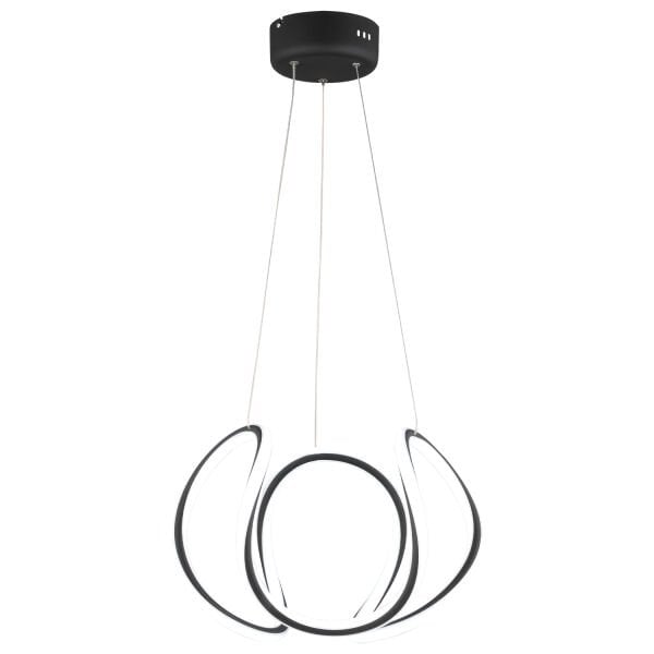 Pietra Siyah Sarkıt 56 Watt Sarkıt 3 Renkli Ledli Modern Mutfak Banyo Led Salon Sarkıt Avize