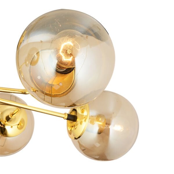 Tanyer 6Lı Gold Modern Sarkıt Yatak odası Salon Avize