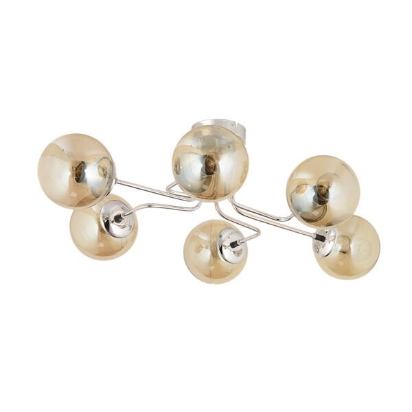 Tanyer 6Lı Krom Modern Sarkıt Yatak odası Salon Avize