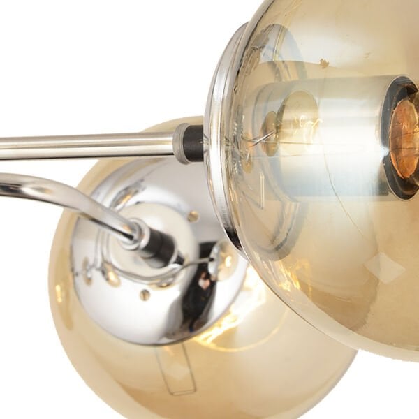 Tanyer 6Lı Krom Modern Sarkıt Yatak odası Salon Avize