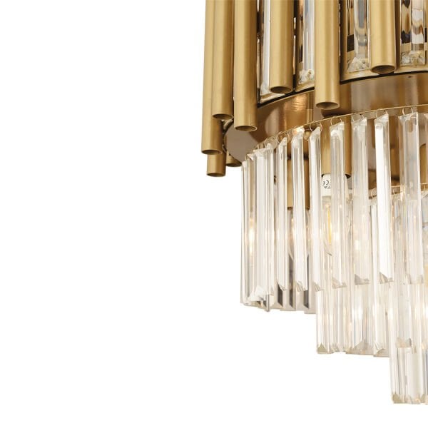 Mostar Eskitme  Kristalli, Taşlı Modern Tasarım Kristal Salon Avize