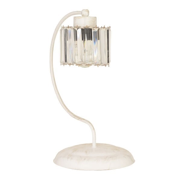 Tufty Beyaz Kristalli Taşlı Dekokratif Tasarım Salon- Yatak Odası Modern Abajur