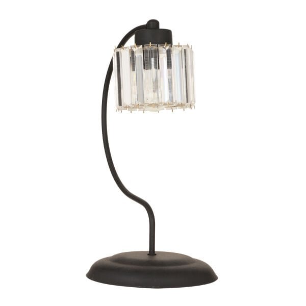 Tufty Siyah Kristalli Taşlı Dekoratif Tasarım Salon- Yatak Odası Modern Retro Abajur