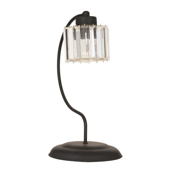 Tufty Siyah Kristalli Taşlı Dekoratif Tasarım Salon- Yatak Odası Modern Retro Abajur